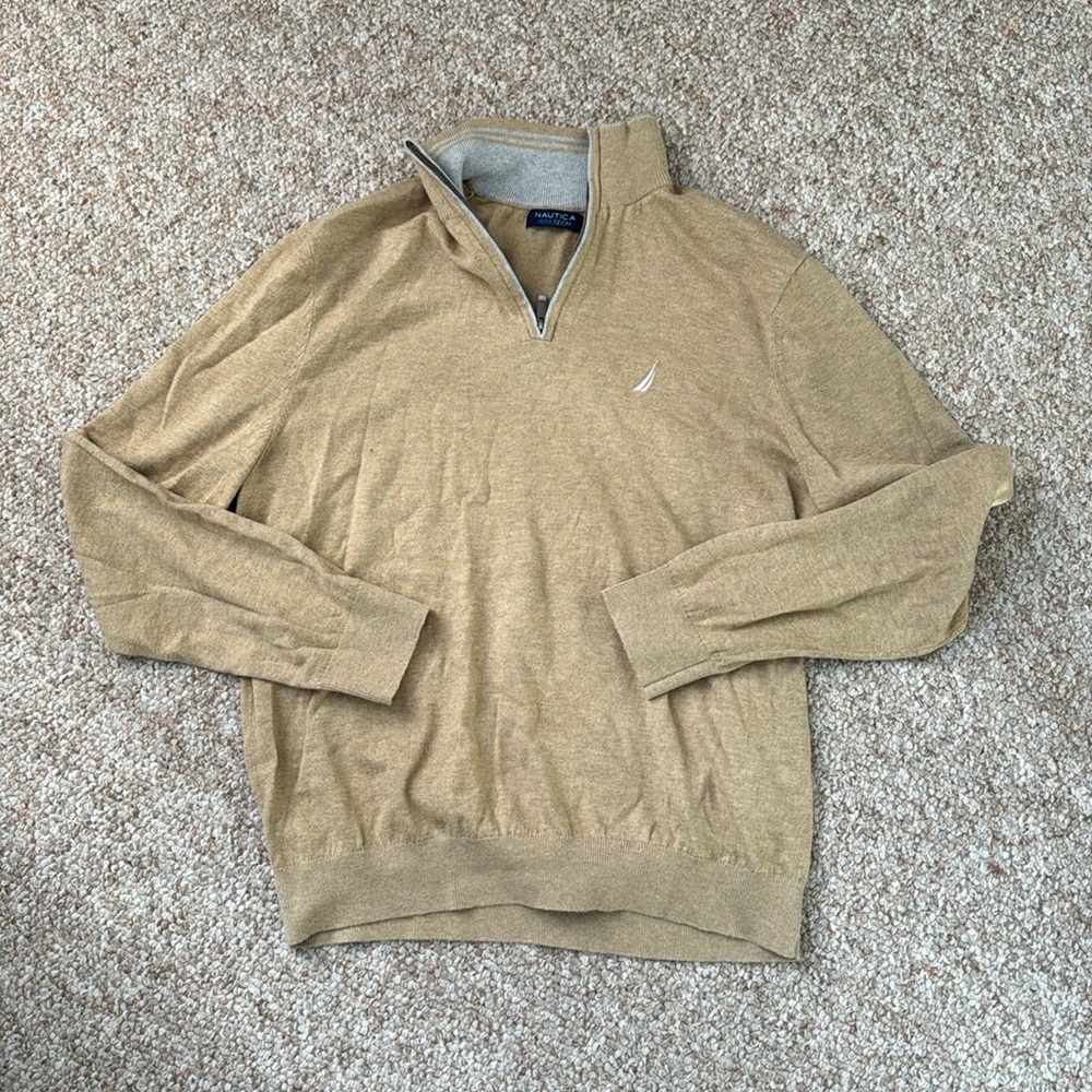 NAUTICA quarter-zip sweater